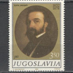 Iugoslavia.1982 150 ani nastere B.Jaksic-scriitor si pictor SI.536