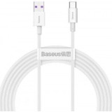 Cablu alimentare si date Baseus Superior, Fast Charging Data Cable pt. smartphone, USB la USB Type-C 66W, 1m, alb