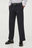 United Colors of Benetton pantaloni barbati, culoarea negru, drept