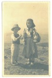 1451 - VIDRA, Alba, Children, Romania - old postcard, German Censor, real Photo - used - 1941