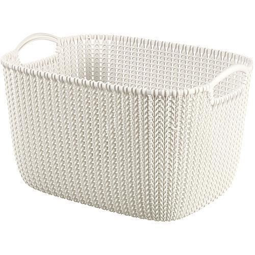 Cos rufe, 2 manere, alb, 19 L, 40x30x23 cm, Curver