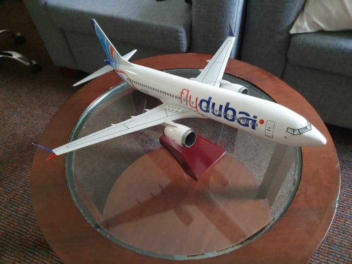 Macheta uriașă de avion flyDubai | Decoratie | Perfect pt Cadou