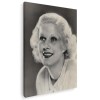 Tablou Jean Harlow, actrita, alb, negru 1510 Tablou canvas pe panza CU RAMA 60x90 cm