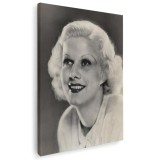 Tablou Jean Harlow, actrita, alb, negru 1510 Tablou canvas pe panza CU RAMA 70x100 cm