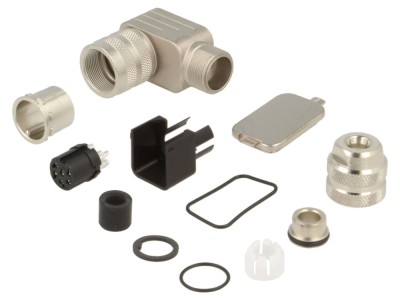 Conector M16 mamă 6 pini ecranat foto