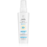 BioNike Aknet Sun crema protectoare pentru fata pentru ten acneic SPF 50+ 50 ml