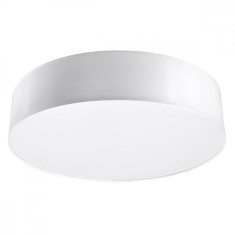 Lustră De Tavan Arena Alb Pvc 4 Becuri Rotundă Minimalistă De Interior