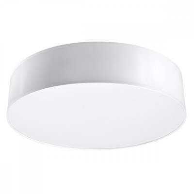 Lustră De Tavan Arena Alb Pvc 4 Becuri Rotundă Minimalistă De Interior foto
