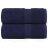 VidaXL Prosoape de baie 2 buc. FROGN albastru marin 30x30 cm 100% bumbac