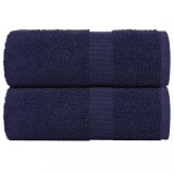 VidaXL Prosoape de săpun 2 buc Albastru marin 360 g/m&sup2; 100% bumbac