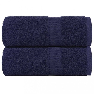 vidaXL Prosoape de baie 2 buc. FROGN albastru marin 30x30 cm 100% bumbac foto