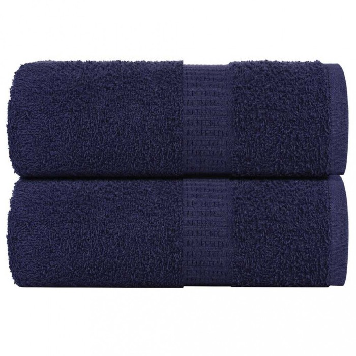 vidaXL Prosoape de baie 2 buc. FROGN albastru marin 30x30 cm 100% bumbac