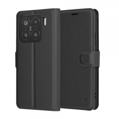 Husa pentru Xiaomi 15, Techsuit, Leather Folio, Neagra foto
