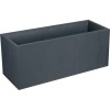 Jardiniera Mare Dreptunghiulara Antracit 99.5cm, Imitatie Piatra, 98L, Polipropilena, Rezistenta UV, Interior/Exterior