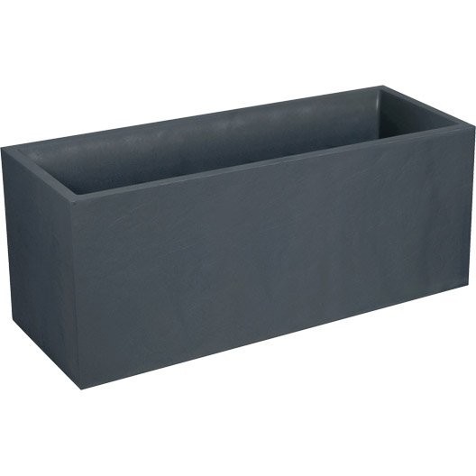 Jardiniera mare dreptunghiulara antracit 99,5x39,5x43,5 cm STONE