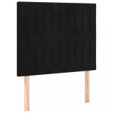 Cumpara ieftin Tablii de pat, 2 buc, negru, 80x5x78/88 cm, catifea