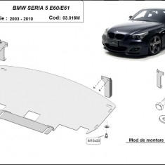 Scut motor metalic cu bara M Bmw Seria 5 E60/E61 2003-2010