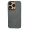 Husa iPhone 16 MagSafe Silicon Fayola, Interior Catifelat, Gri Elegant, Minimalista