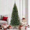 VidaXL Brad de Crăciun artificial cu 300 LED Verde 180 cm PE și PVC 3397355