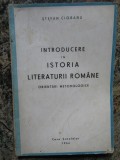 Introducere &icirc;n istoria literaturii rom&acirc;ne - Ștefan Ciobanu