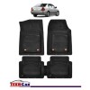 Covorase Auto TeamCar&reg; Tip Tavita Compatibile Toyota Corolla Generatia IX (2000&ndash;2007) Negru Material Rezistent, Cauciuc