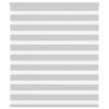 Jaluzea tip zebra gri deschis lățime țesătură 115,9cm poliester