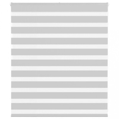 Jaluzea tip zebra gri deschis lățime țesătură 115,9cm poliester foto
