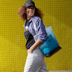Geanta Cumparaturi Oe Mini Shopper Albastru 80225A21210 foto
