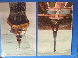 TURNUL EIFFEL -Franta , grup doua carti postale superbe, Circulata, Printata