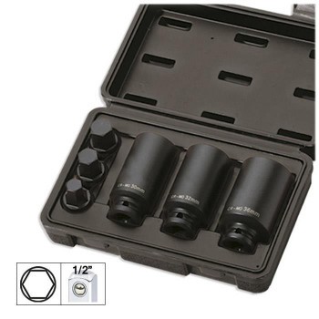 SET DE 6 TUBULARE IMPACT DE 1/2&amp;#039;&amp;#039; HEX. 52337 foto