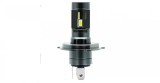 Set 2 becuri LED H4, 55W, lumina alb-rece, 25.000 Lumeni, Fara cablu si ventilator inclus