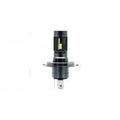 Set 2 becuri LED H4, 55W, lumina alb-rece, 25.000 Lumeni, Fara cablu si ventilator inclus