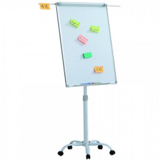 Flipchart mobil, Premium, 70x100 cm, brate laterale, inaltime ajustabila, clema prindere hartie (7 ani Garantie)