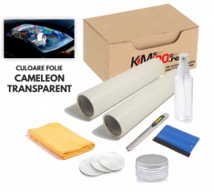 KIT COMPLET de polisare si protectie faruri - CAMELEON TRANSPARENT foto