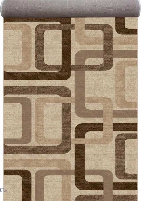 Traversa Covor Daffi 13151-130 Latime 100 cm Diverse Lungimi Bej/Maro
