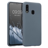 Husa Kwmobile pentru Samsung Galaxy A40, Silicon, Albastru, 48547.202, Carcasa