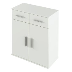 Comoda 2 usi 2 sertare mdf alb Resita 70.6x35x79.5 cm