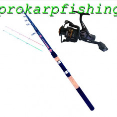 Set pescuit feeder lanseta prokarpfishing Travel 3.3 m si mulineta XP30R