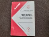 ION M POPESCU TESTE FIZICA PT CANDIDATII LA CONCURSUL DE ADMITERE SEPTEMBRIE 1999