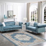 Covor Clasic Living Avangard 36945A Turcoaz Moftx