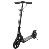 Trotineta cu doua suspensii si frana pe disc, Action One, Negru