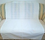 Fata de masa Vintage din dantela bumbac cu broderie sparta