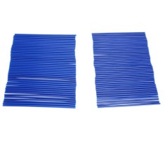 Kit protectii (invelitori) spite roata fata - spate (18&quot; - 21&quot;) - motociclete cross &ndash; enduro &ndash; culoare: albastru (kit 80 bucati)