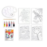 Set Pictura Acrilica pentru copii, 5 culori acrilice, ATU-084240