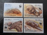 Mozambic-Fauna wwf,pangolin-serie completa,nestampilate MNH, Nestampilat