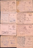 CP443 Reghin, lot 13 cărți poștale militare, soldat de origine rom&acirc;nă &icirc;ncorporat &icirc;n armata maghiară, 1942, T&aacute;bori posta 229/23