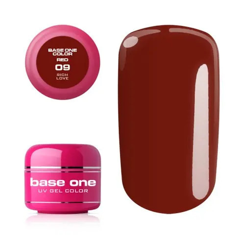 Gel Silcare Base One Color RED - Rich Love 09, 5g