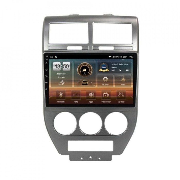Navigatie dedicata cu Android Jeep Compass I 2006 - 2010, 4GB RAM, Radio GPS