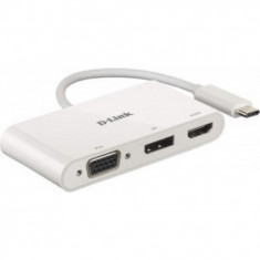 D-link dub-v310 3-in-1 usb-c hub with hdmi vga and displayport dub-v310 1* usb-c connector 1*