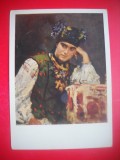 HOPCT 23358 PORTRET DRAGOMIROVOI-V A SEROV 1865-1911 --MUZEE RUSIA - CP PICTURA --NECIRCULATA